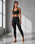 Front Hero — Black High-Rise Studio Legging