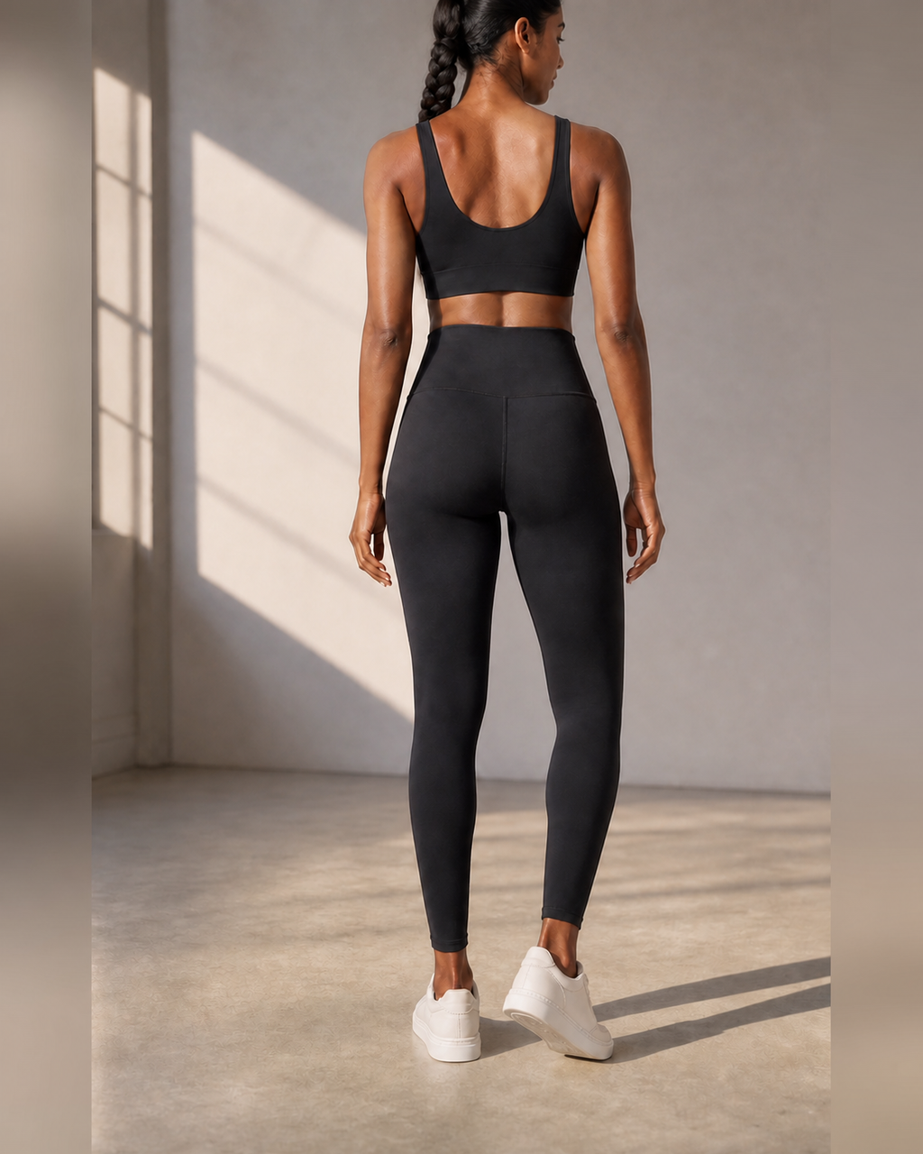 Rear Proof — Black High-Rise Studio Legging