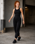 Front Hero — Black Relaxed Training Jogger