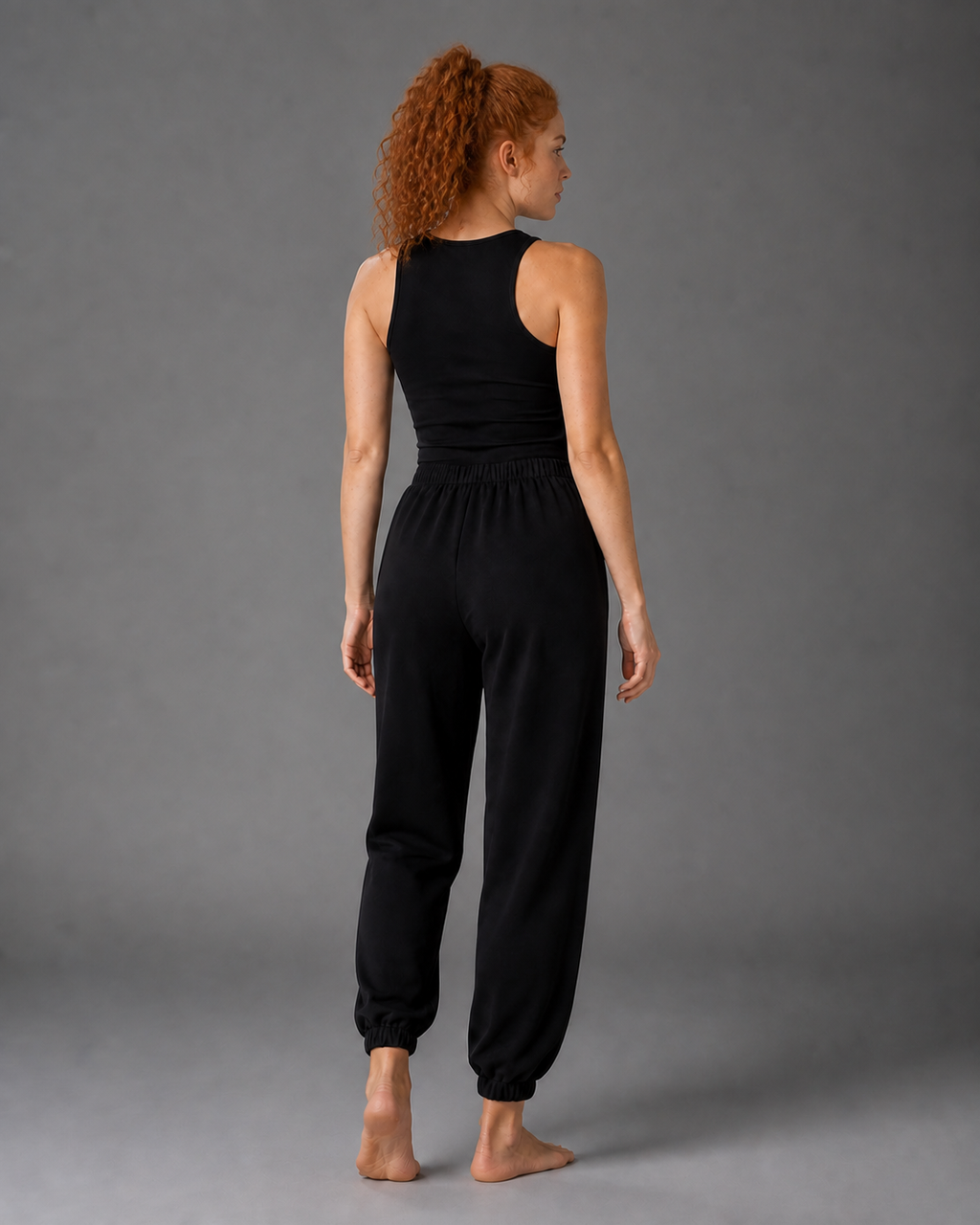 Rear Proof — Black Relaxed Training Jogger